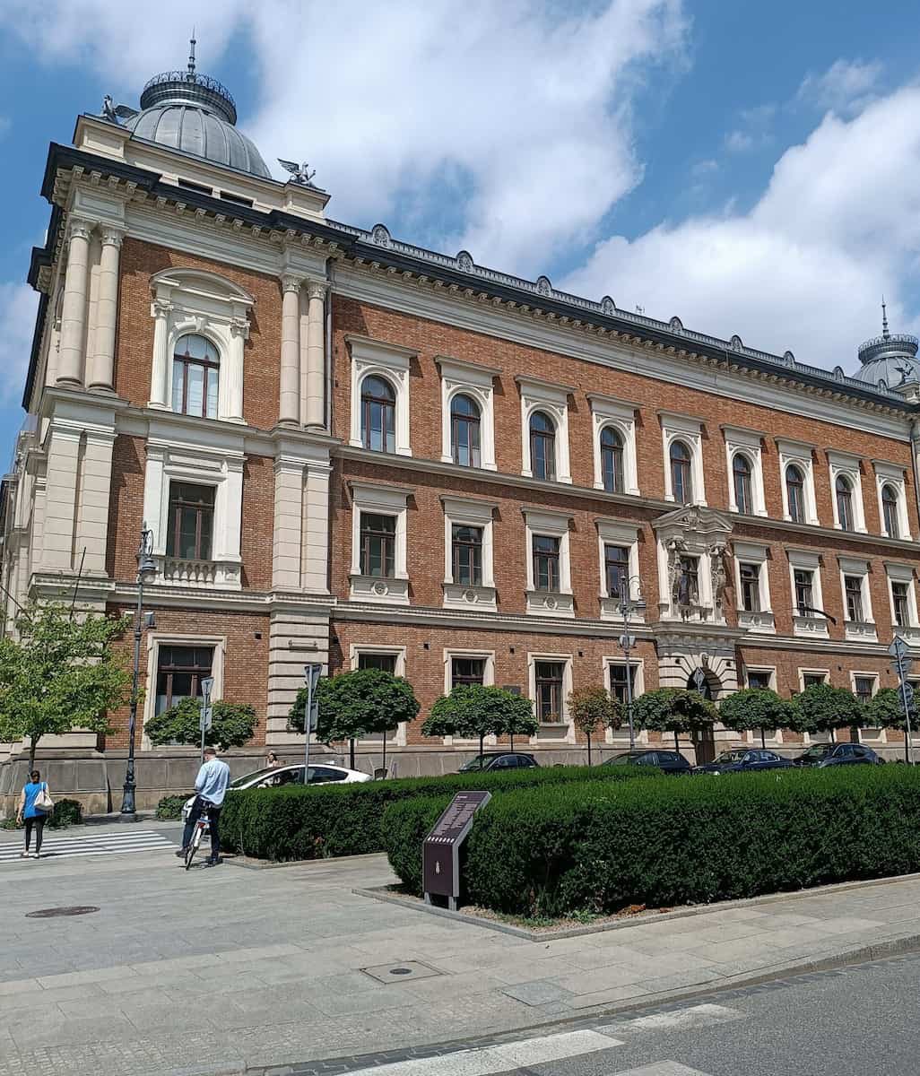 The Academy of Fine Arts on Plac Matejki, near Kleparz and the Planty.